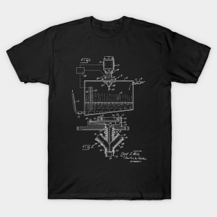 Sewage Pumping System Vintage Patent Hand Drawing T-Shirt